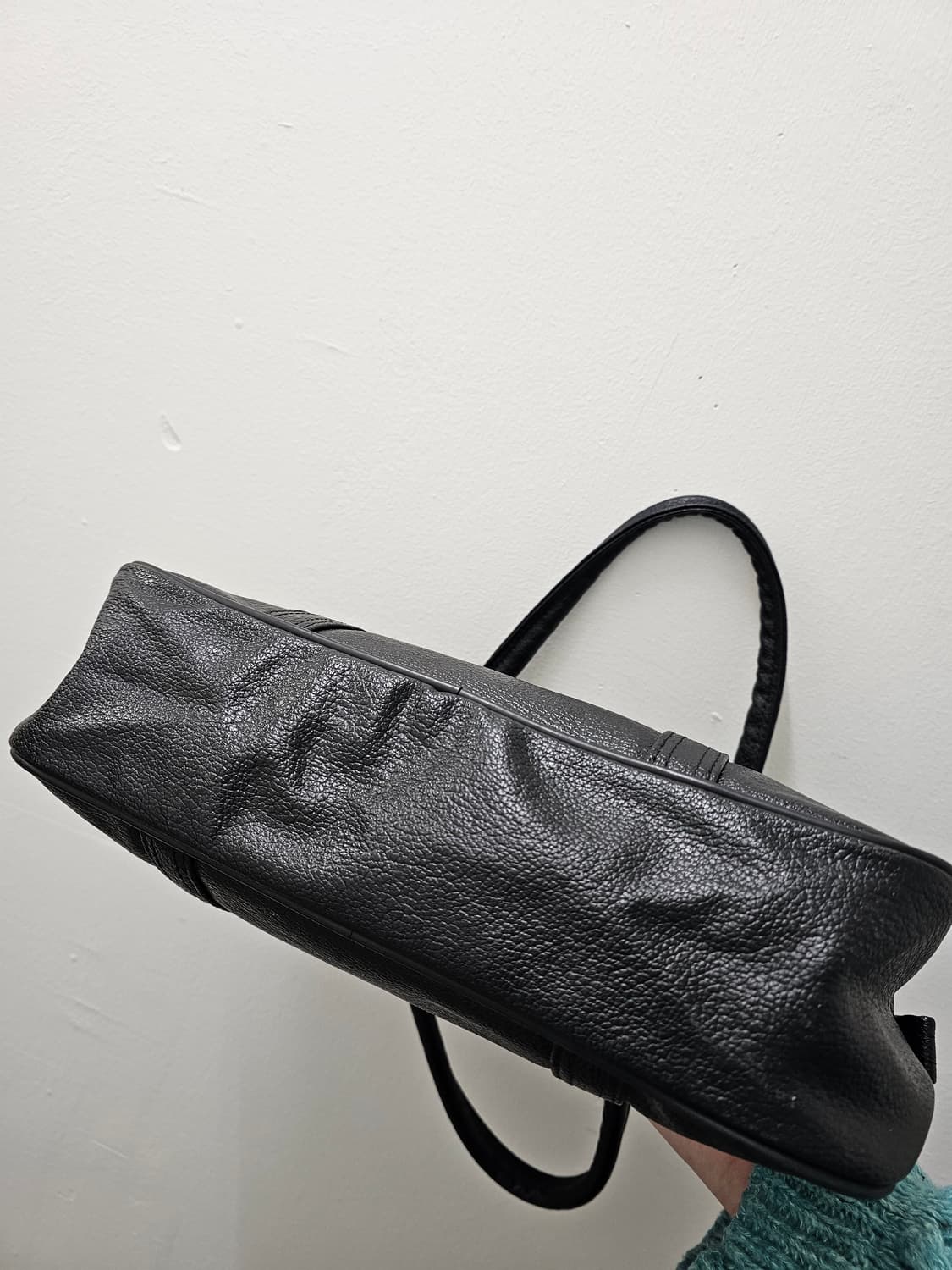 Maruem 블랙 레더 토트백 상품이미지7