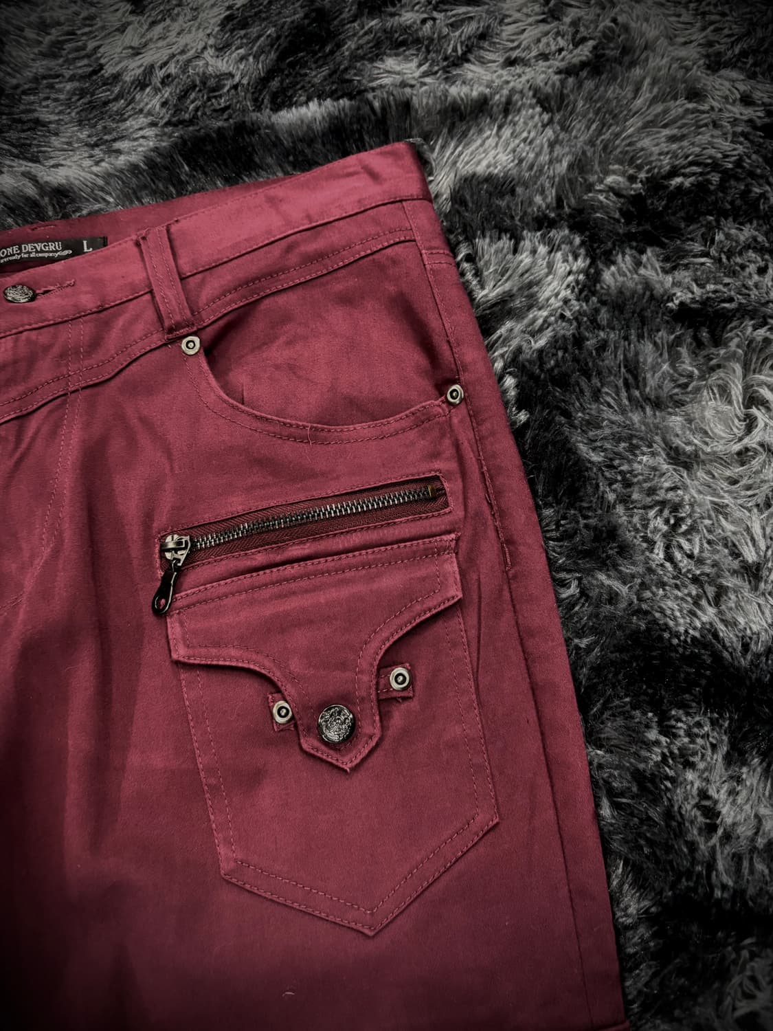 레드와인 포켓 데님 팬츠 상품이미지3