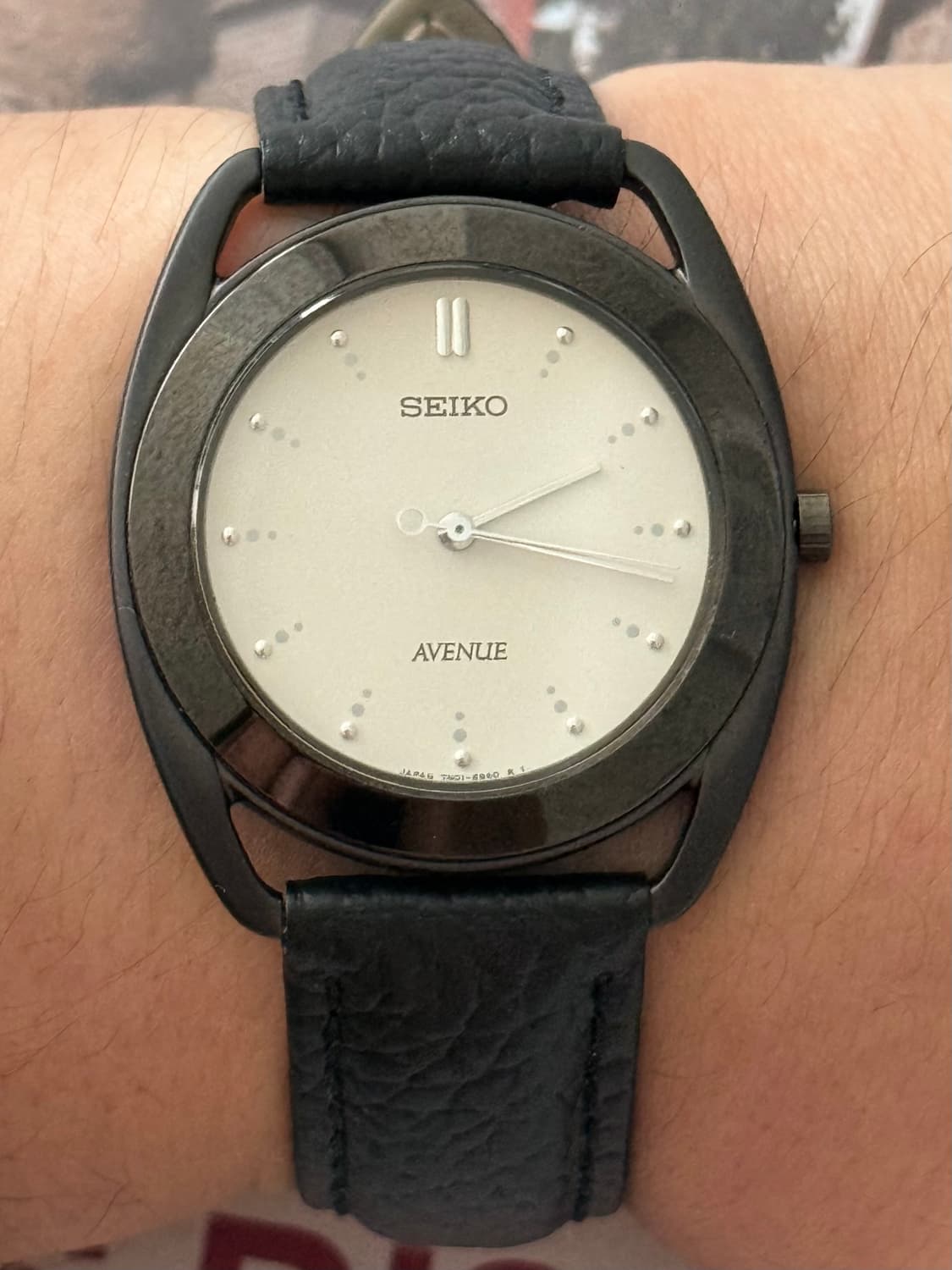 Seiko 세이코 쿼츠 에비뉴 1993 블랙 상품이미지8