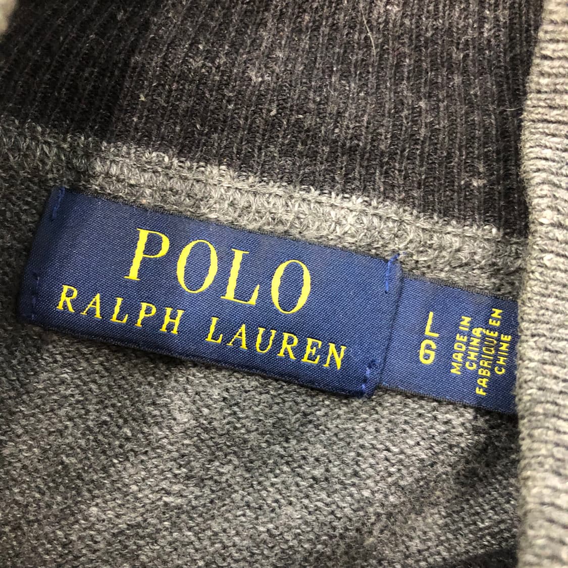 L 폴로 랄프로렌 그레이 니트집업 상품이미지5