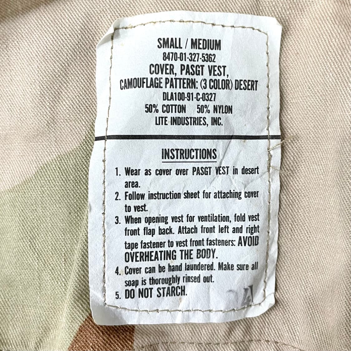 90's US Army PASGT 베스트 상품이미지7