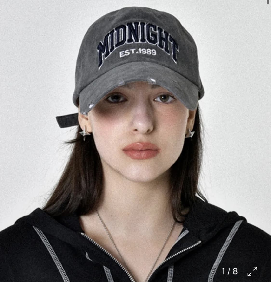 (새상품) 미드나잇 무브 데미지 캡 볼캡 모자 damage cap 상품이미지1