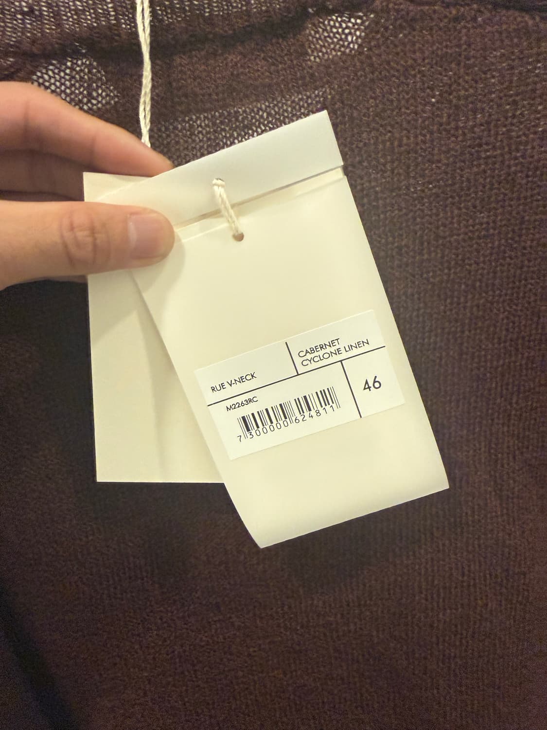 아워레가시 Rue 니트 버건디(46) 상품이미지6