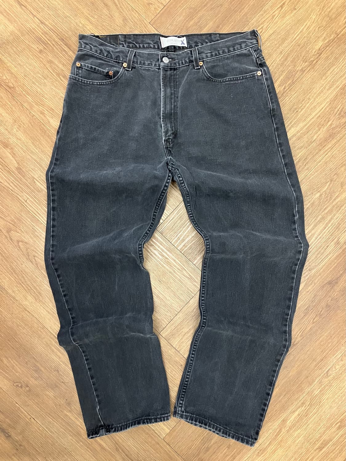 N177 리바이스 505 흑청 레귤러핏 상품이미지2