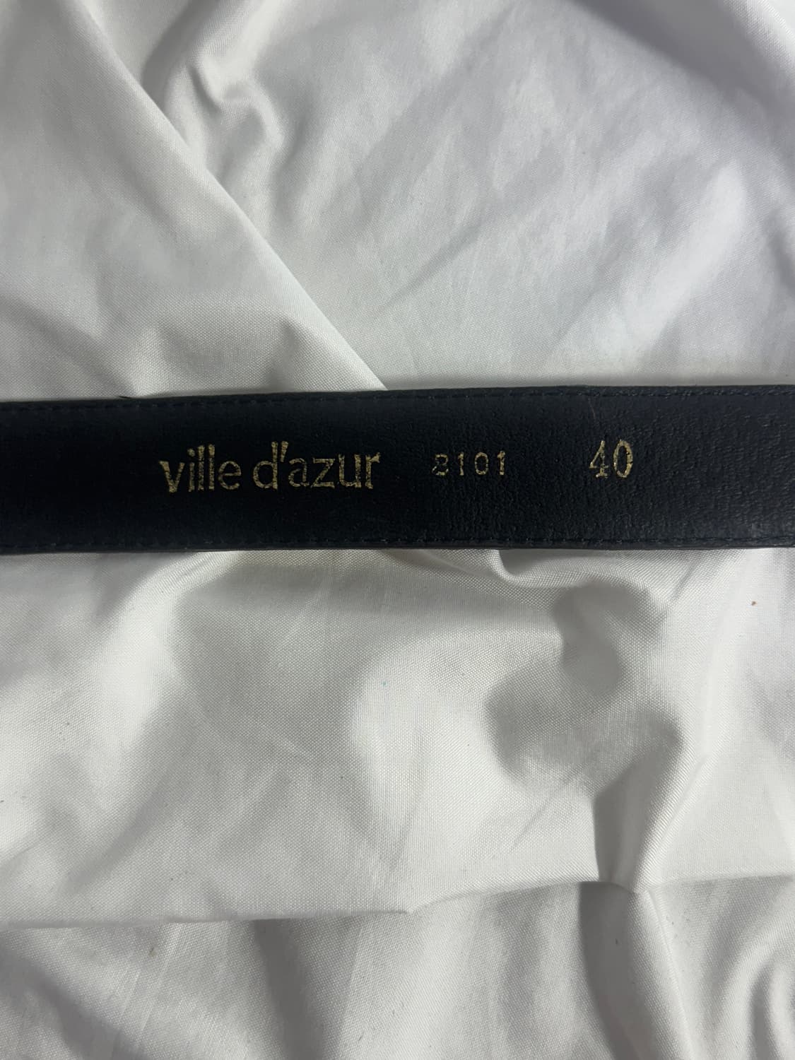 Ville dazur 파이톤 레더 벨트 상품이미지5