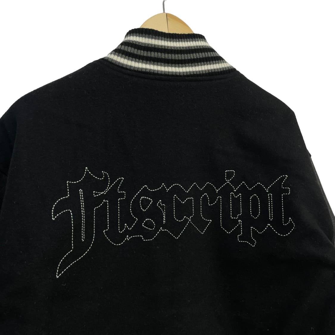 Usa vintage 울 가죽 바시티 자켓 상품이미지4