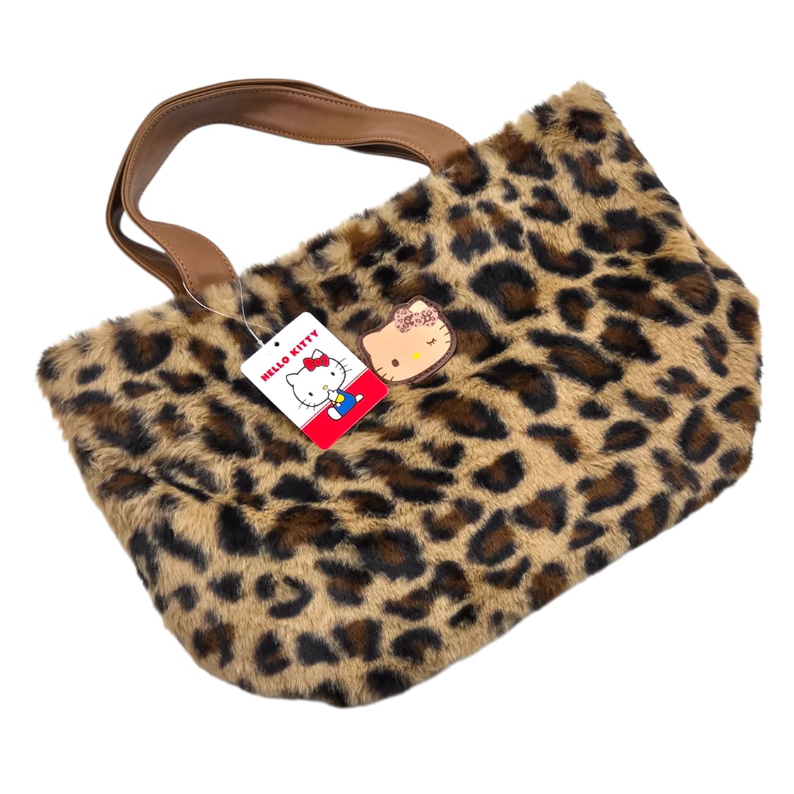 25s 키티 x 시마무라 호피 퍼 레더 토트백 상품이미지1