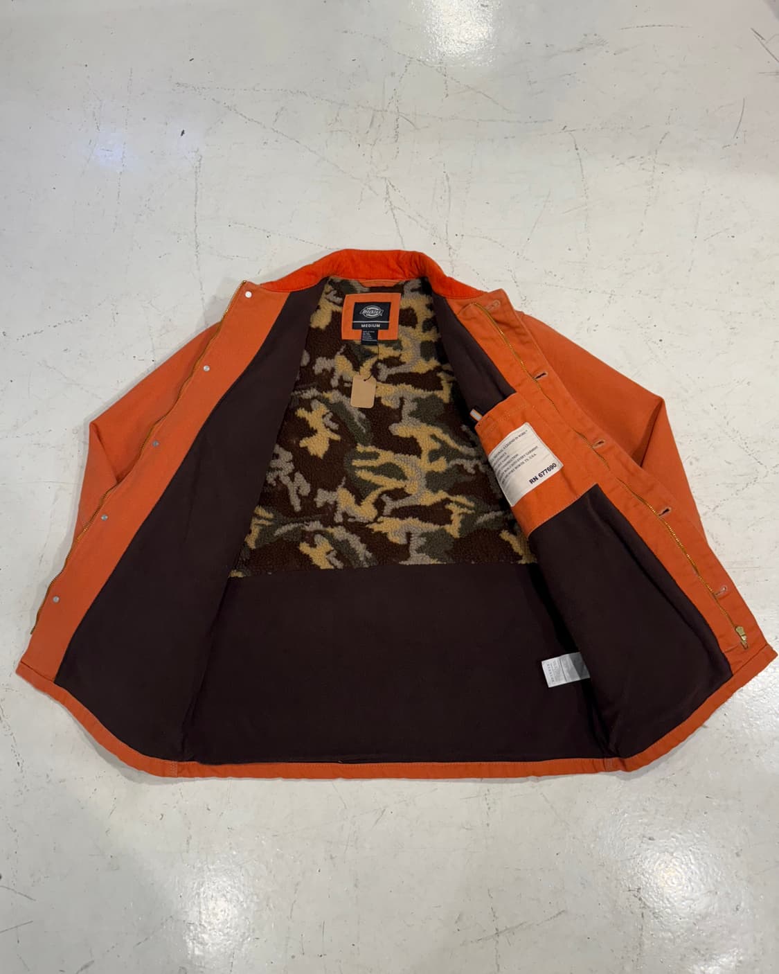 디키즈 오렌지 덕 캔버스 워크 자켓 상품이미지4