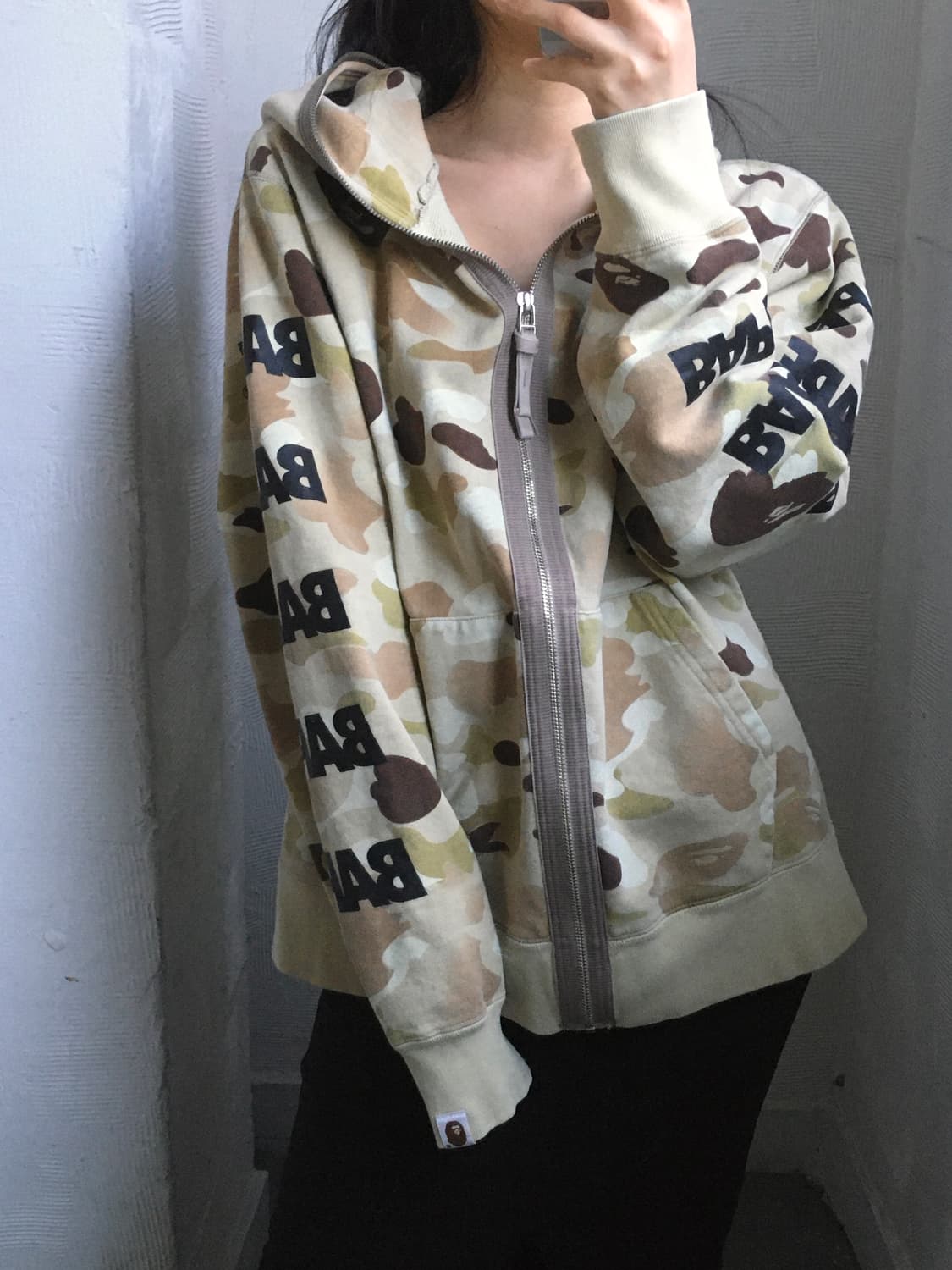 Bape 베이프 그라데이션 카모 로고 풀집 후디 상품이미지2