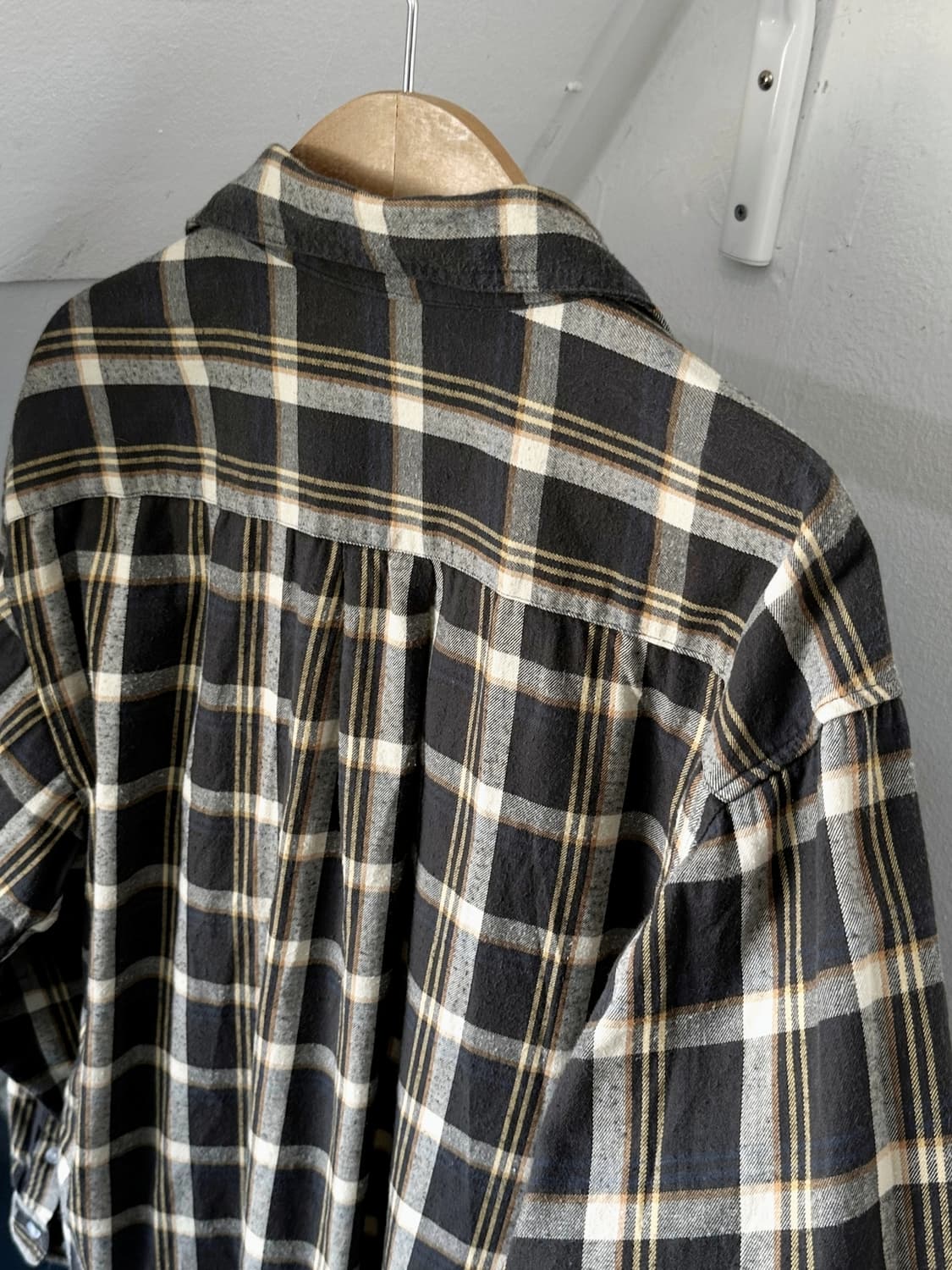 Cotton shirring design nel check blouse  상품이미지4