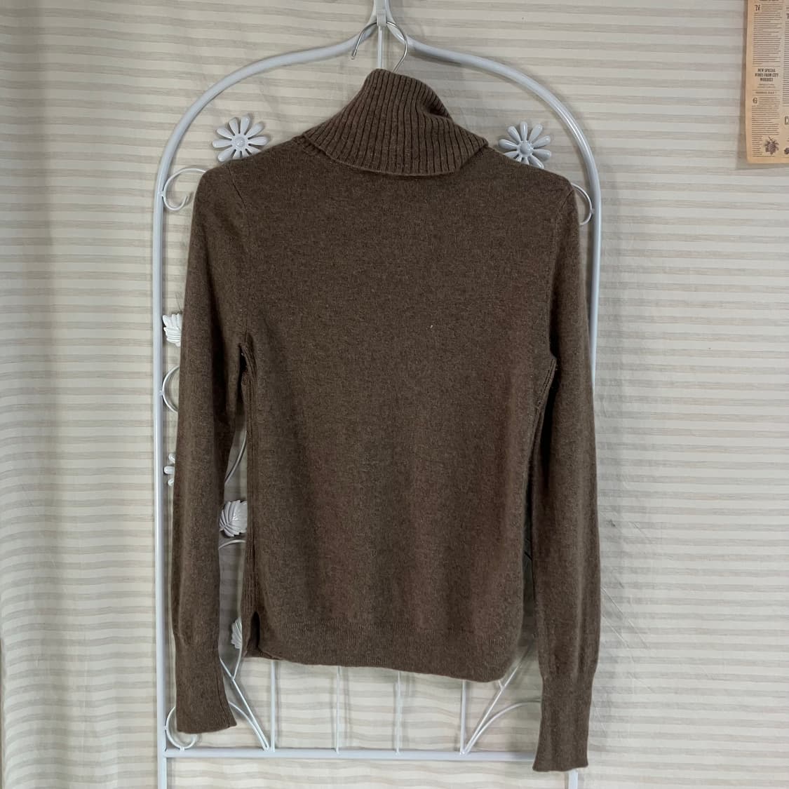 빈티지 캐시미어 초코 브라운 폴라 니트 826 y2k 스트릿 모리 갸루 상품이미지2