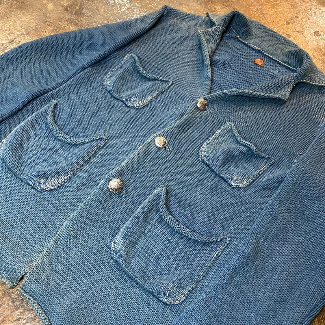 (L) 캐피탈 콘초 인디고 니트 자켓 상품이미지2