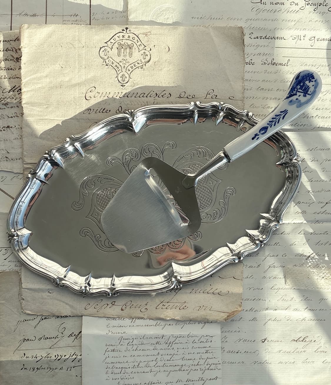 빈티지 실버플레이트 트레이 상품이미지3