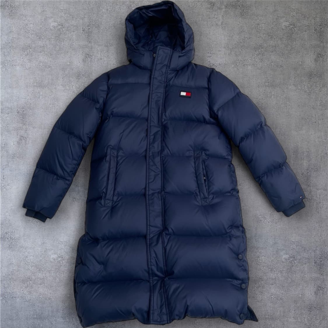타미힐피거 TOMMY HILFIGER 네이비  후드 롱패딩 152 상품이미지1