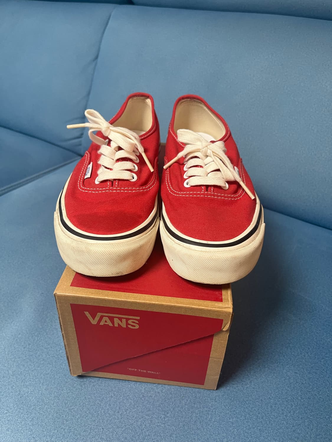 반스 어센틱 44 DX 애너하임 팩토리 레이싱 레드 상품이미지1