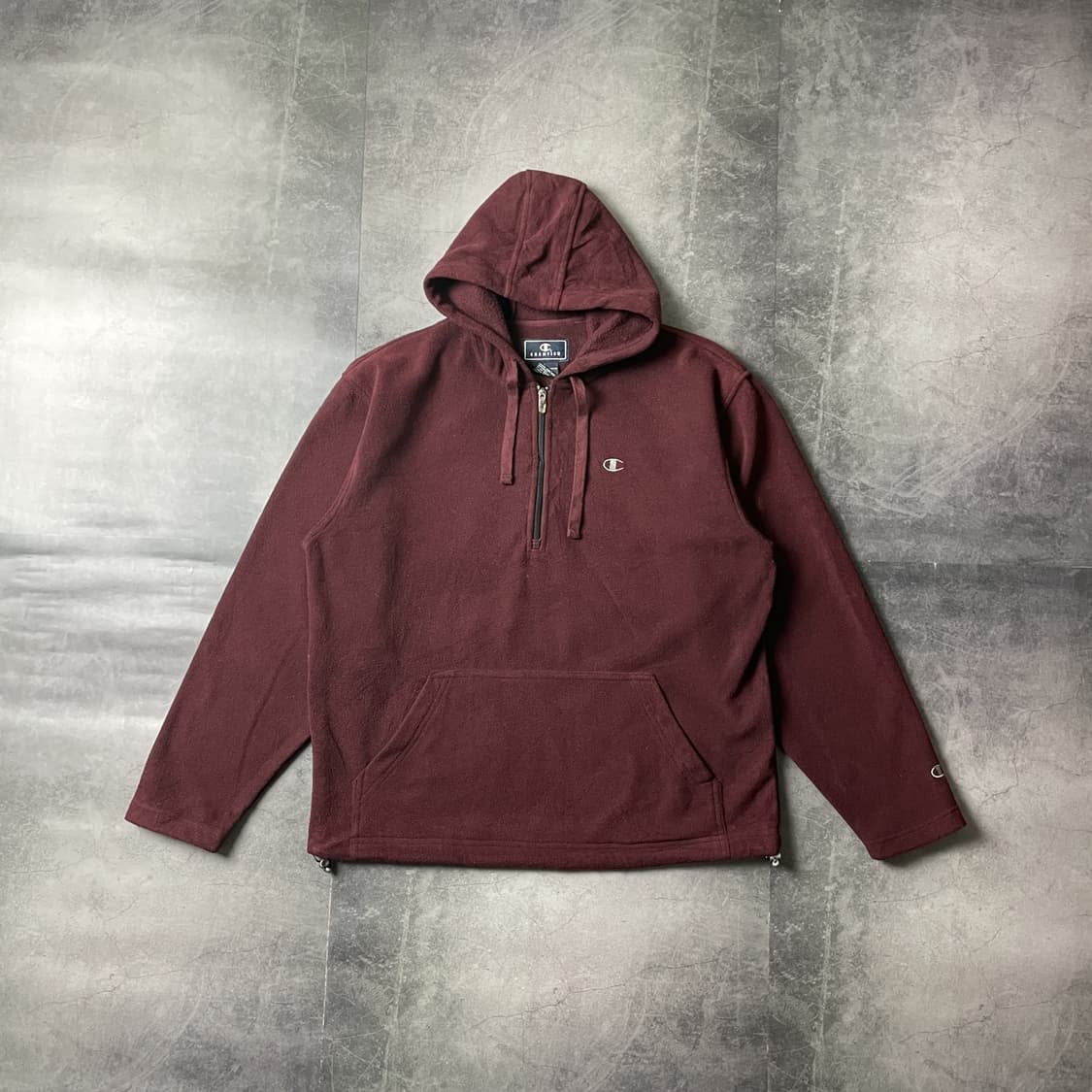 CHAMPION 챔피온 빈티지 와인 플리스 후리스 후드티 A00475 상품이미지1