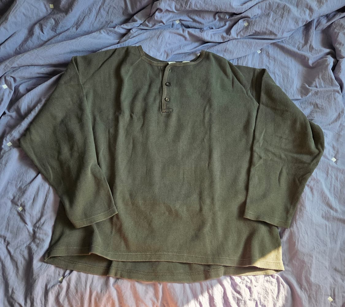 GAP 빈티지 헨리넥 긴팔 티셔츠 XL 상품이미지2