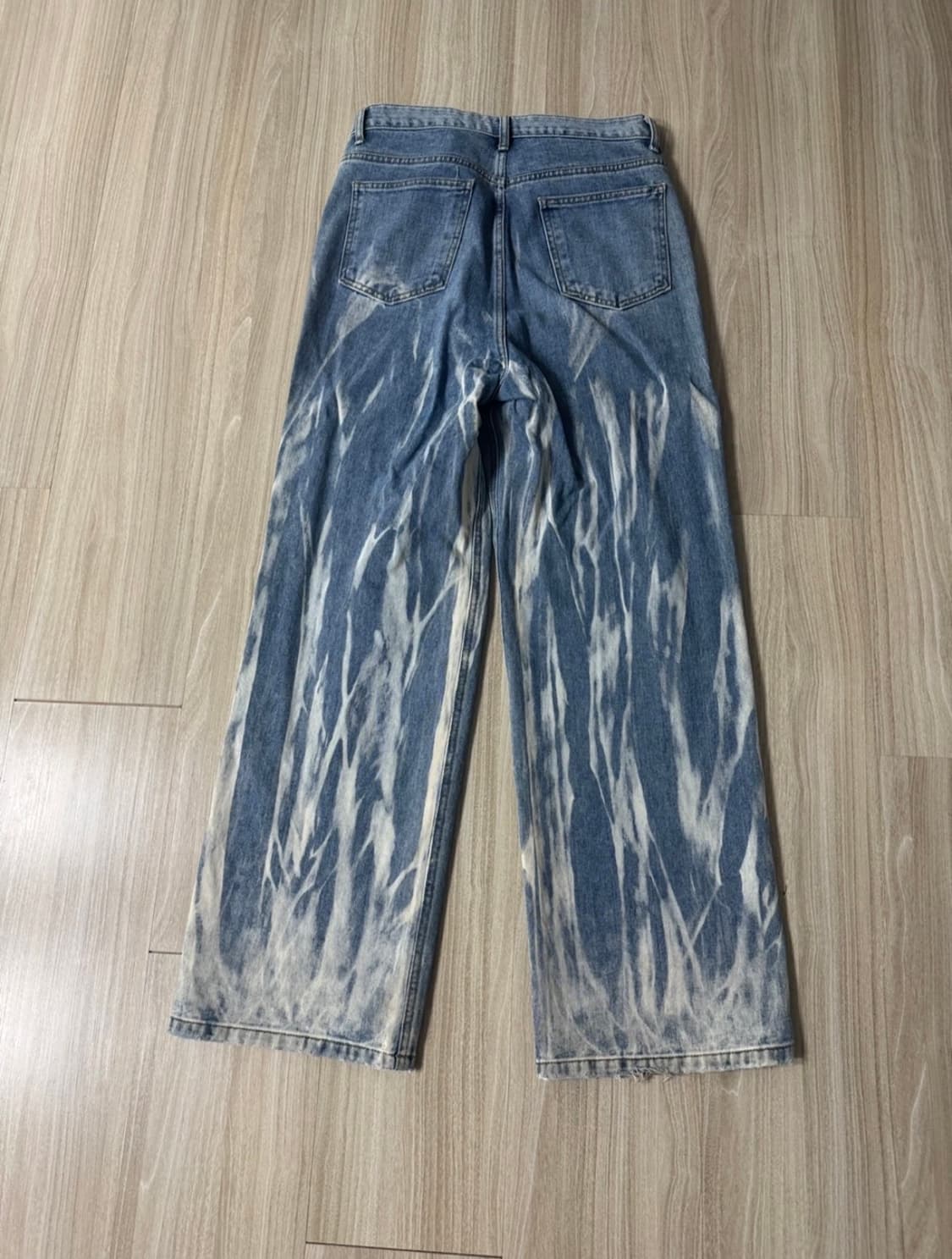 (M) DNSR 디스체인지 페인팅 데님 와이드 팬츠 상품이미지4