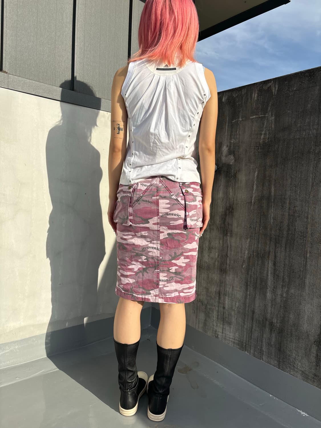 히스테릭글래머 카모 카고 스커트 갸루 상품이미지3