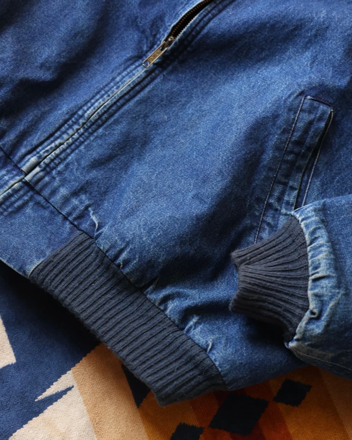 오시코시 70~80s 아즈텍 라이닝 데님 봄버자켓 상품이미지9