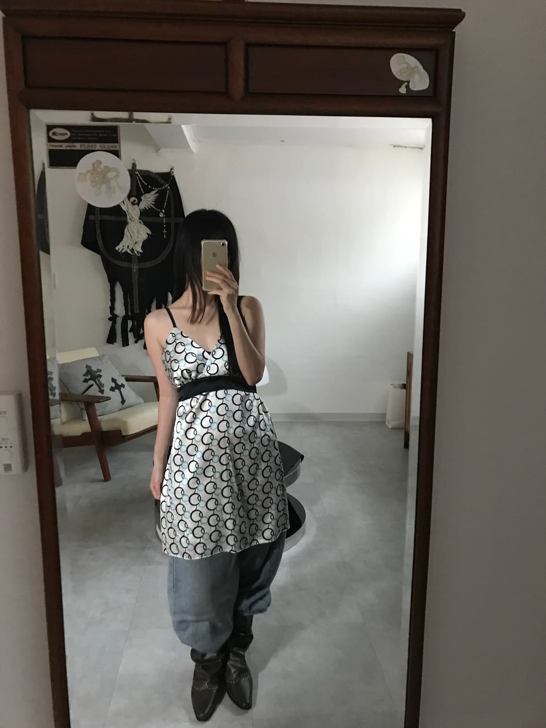 vintage pattern one-piece 상품이미지4