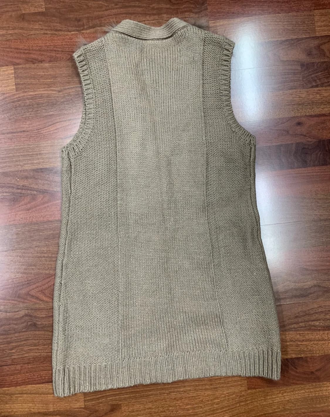 리얼 폭스퍼 니트 베스트 상품이미지4