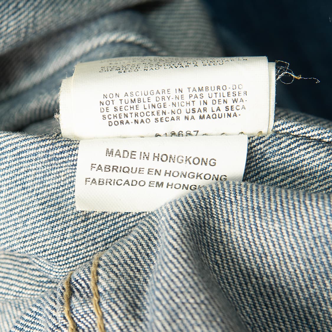 [103] 90s~ 리플레이 REPLAY 드래곤프린팅 데님 트러커 자켓  상품이미지9