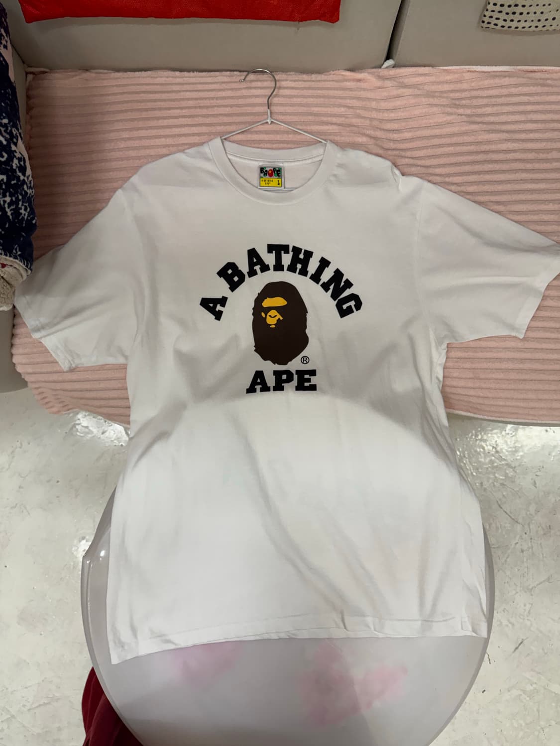 A BATHING APE 베이프 컬리지 로고 반팔 티셔츠 상품이미지3