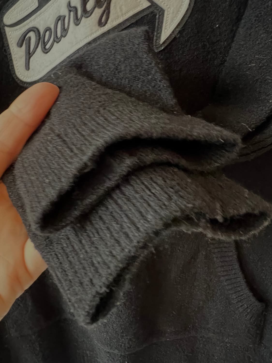 파리게이츠 여성 블랙 간절기 부클니트 골프니트   상품이미지4