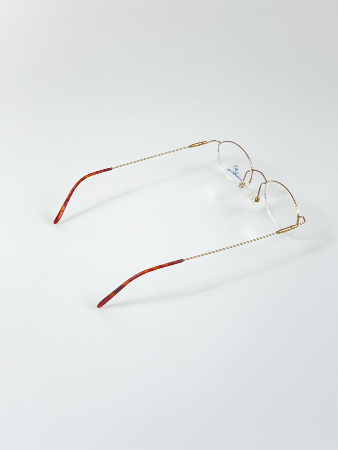 90s GIANNI FERRARA 오벌 반무테 빈티지 안경 상품이미지4