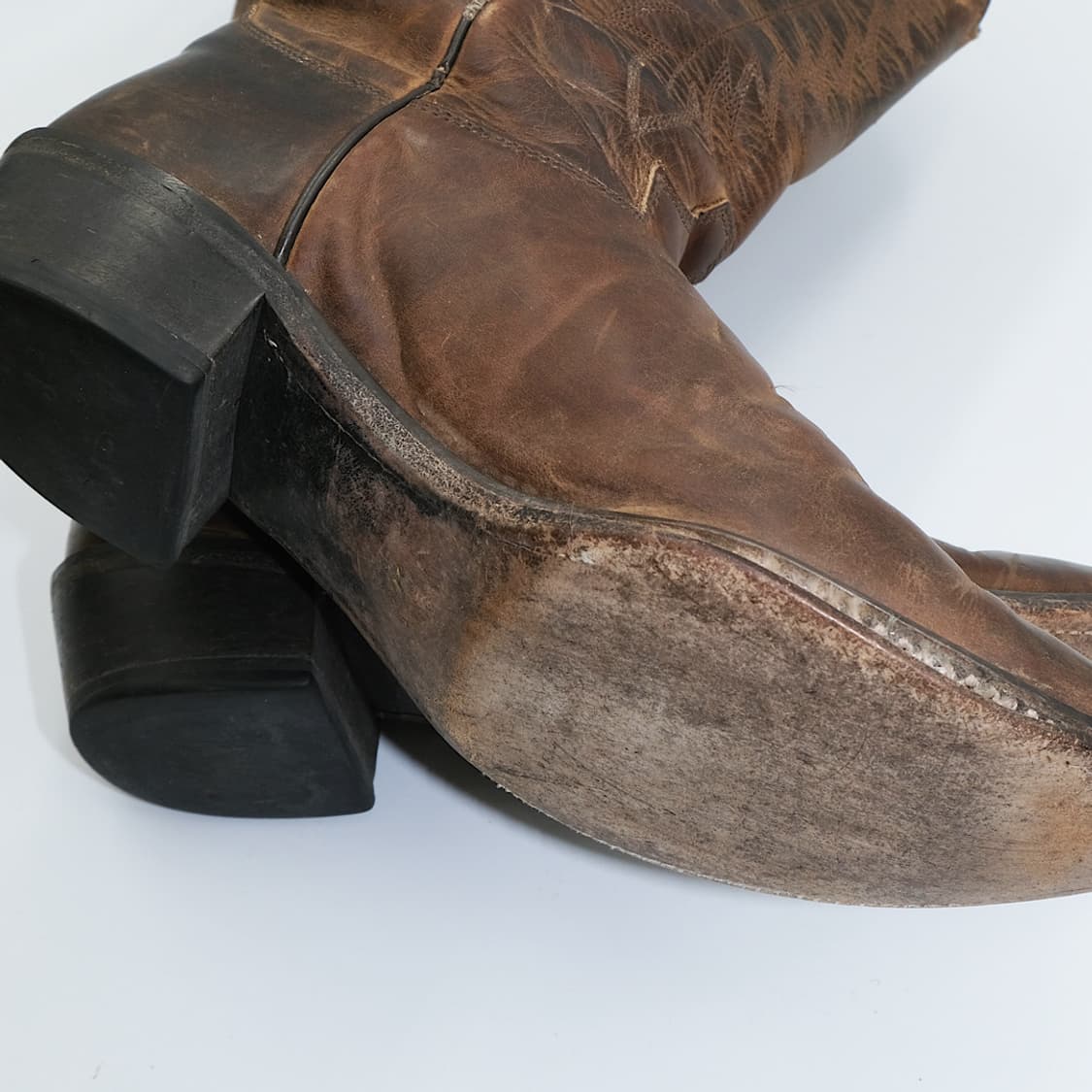 빈티지 저스틴 웨스턴 레더 부츠 8.5B(265 사이즈) BT26501 상품이미지10