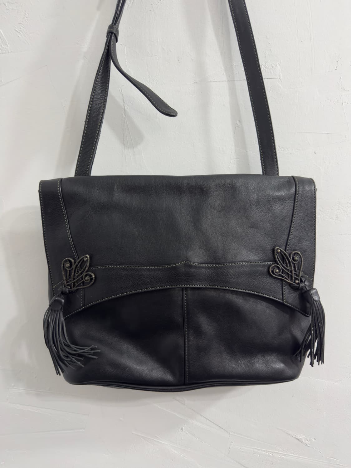 d ora in poi etnic real leather crossbag 상품이미지1