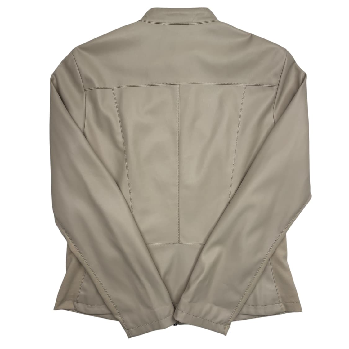 캘빈 클라인 아이보리 레더 바이커 자켓 L 상품이미지4