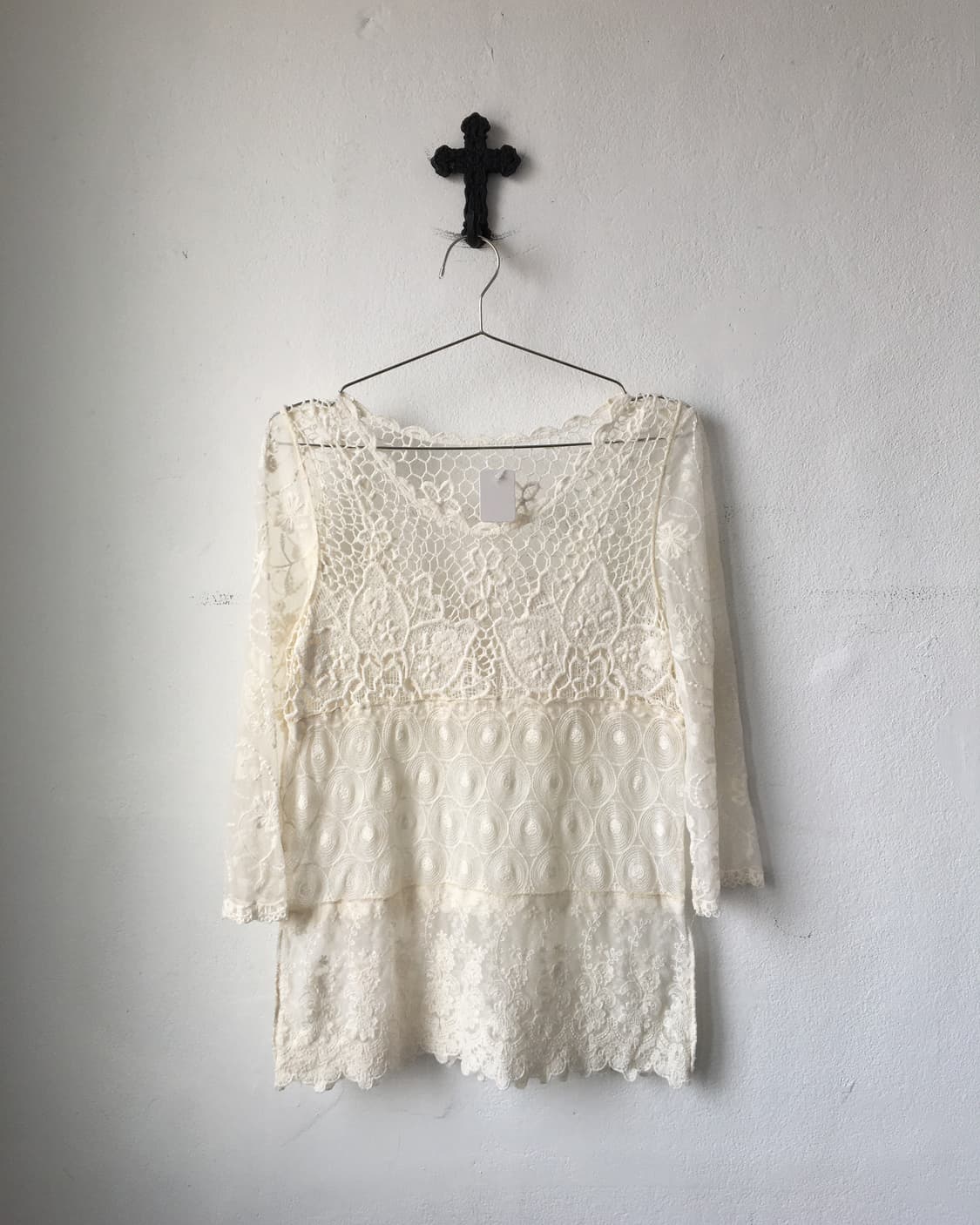 Lace layer crochet top 상품이미지2