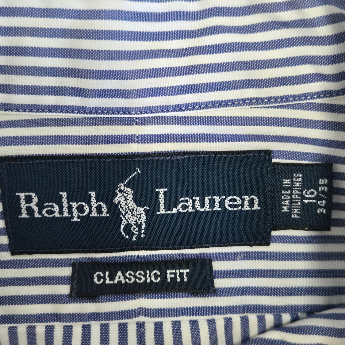 폴로 랄프 로렌 블루 스트라이프 셔츠 상품이미지3