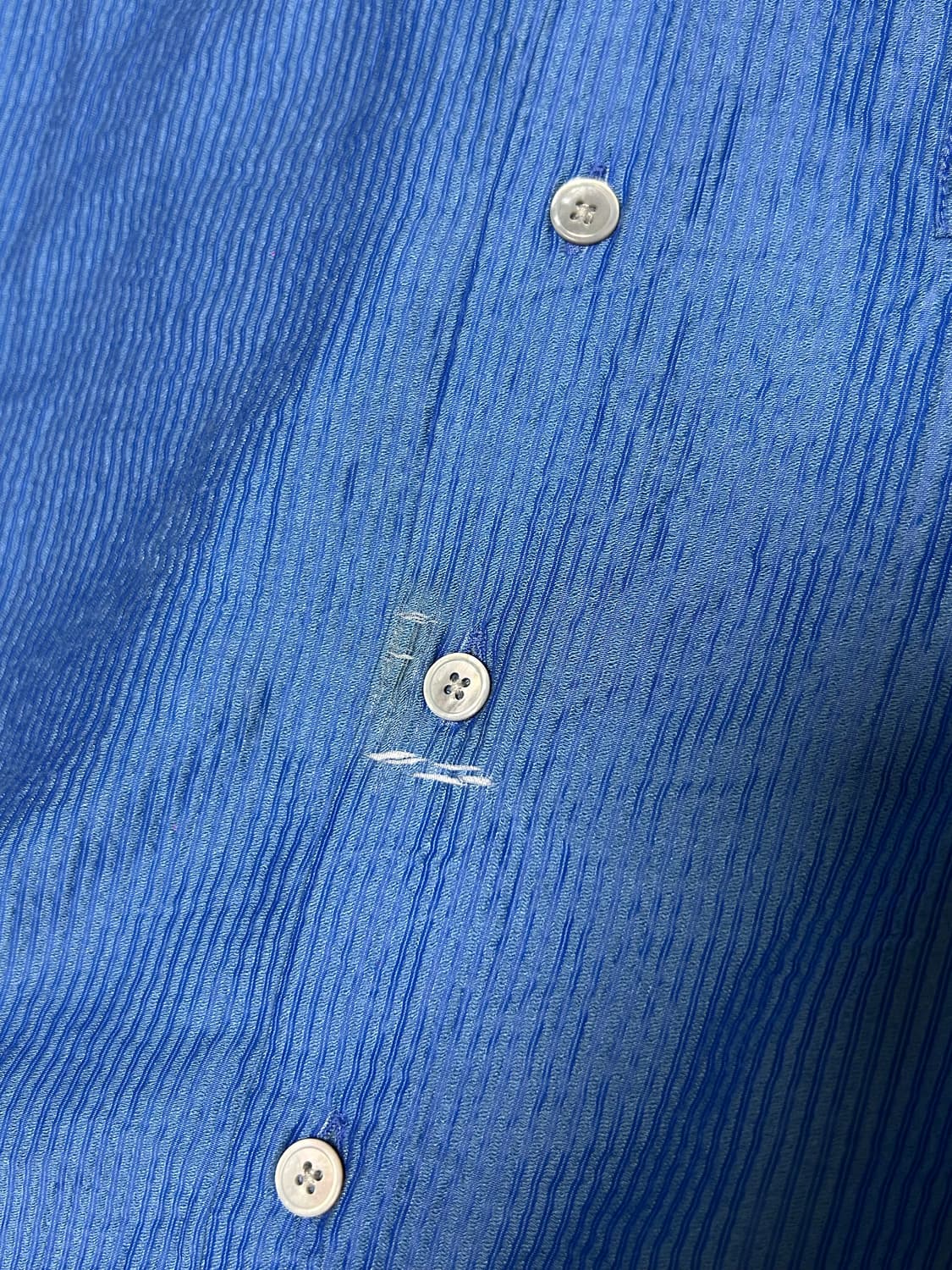 (44)엘무드 라운지 스트라이프 하프 셔츠 블루 상품이미지3