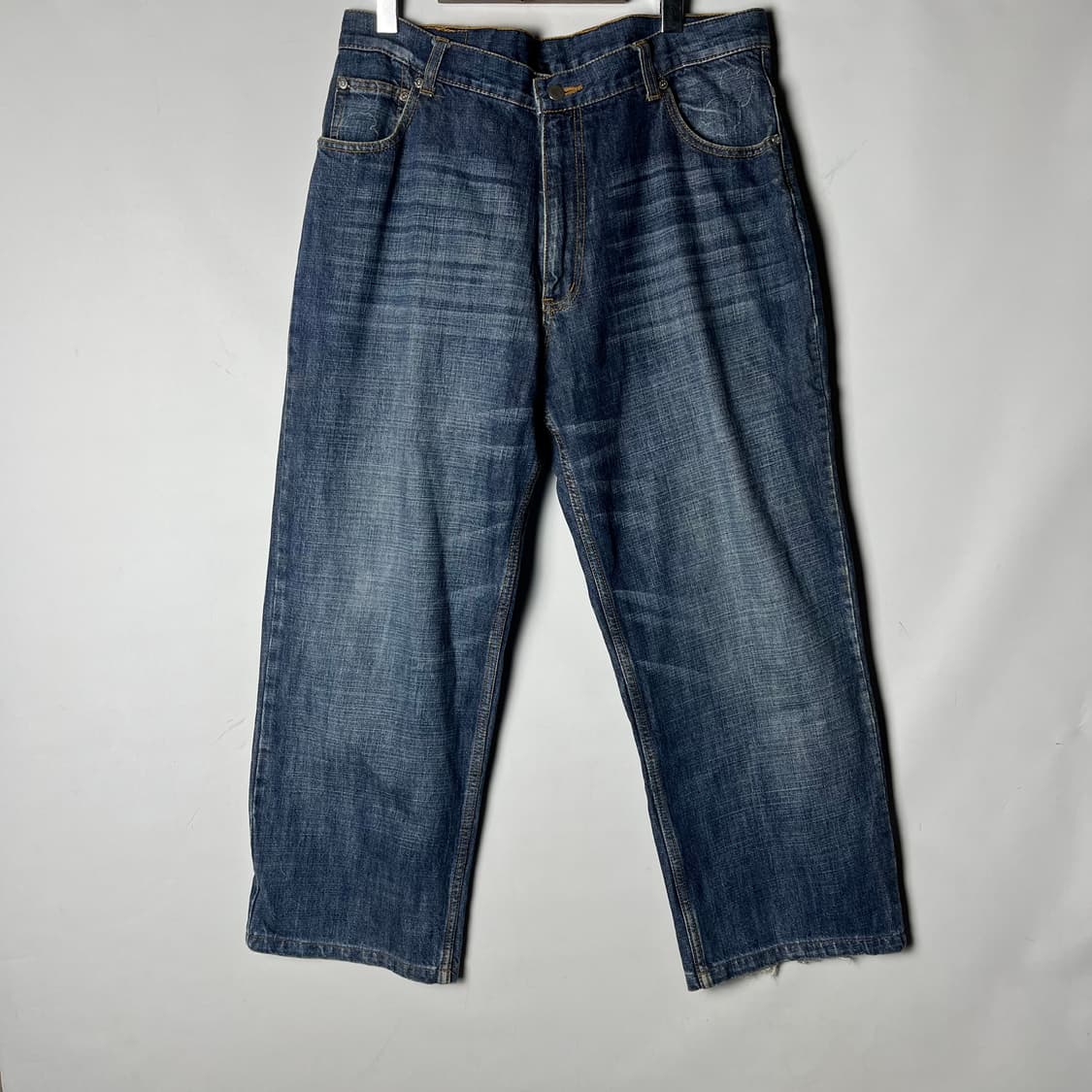 [June Bergstrand] 오리엔탈 잉어자수 데님팬츠 상품이미지2