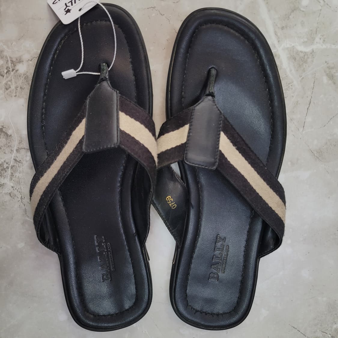 BALLY 발리 블랙 쪼리 슬리퍼 샌들 상품이미지1