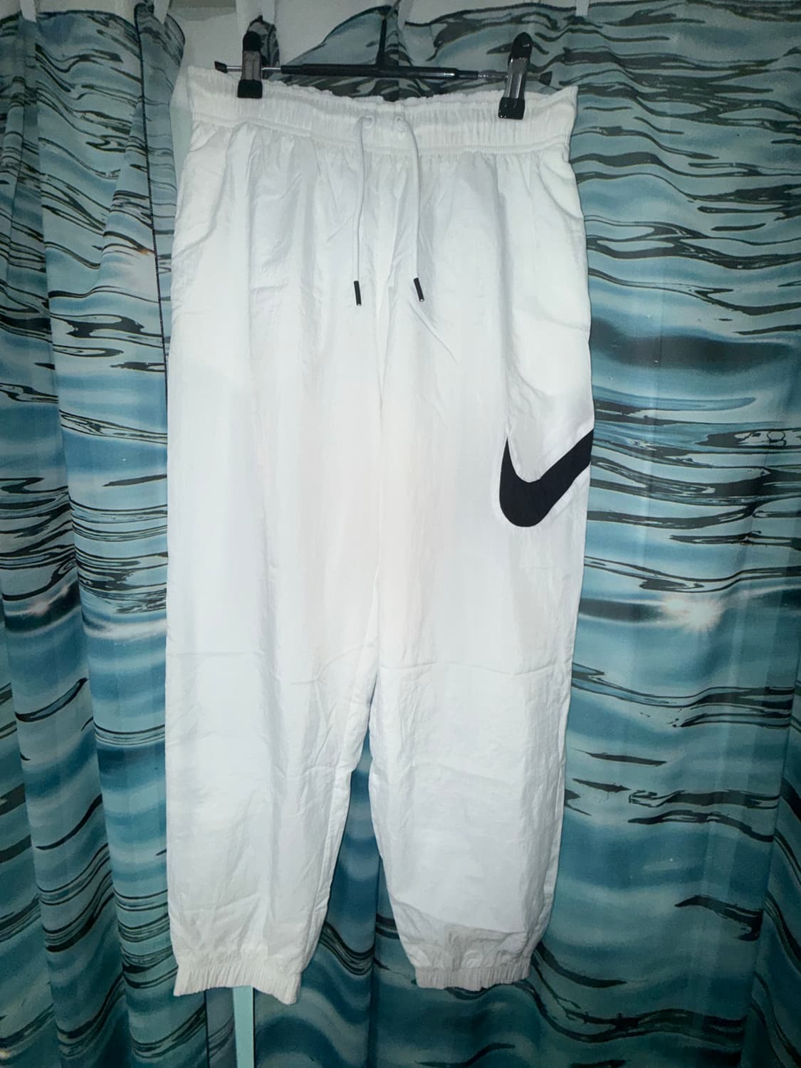 나이키 스우시 우븐 팬츠 화이트 M (우먼) 상품이미지1