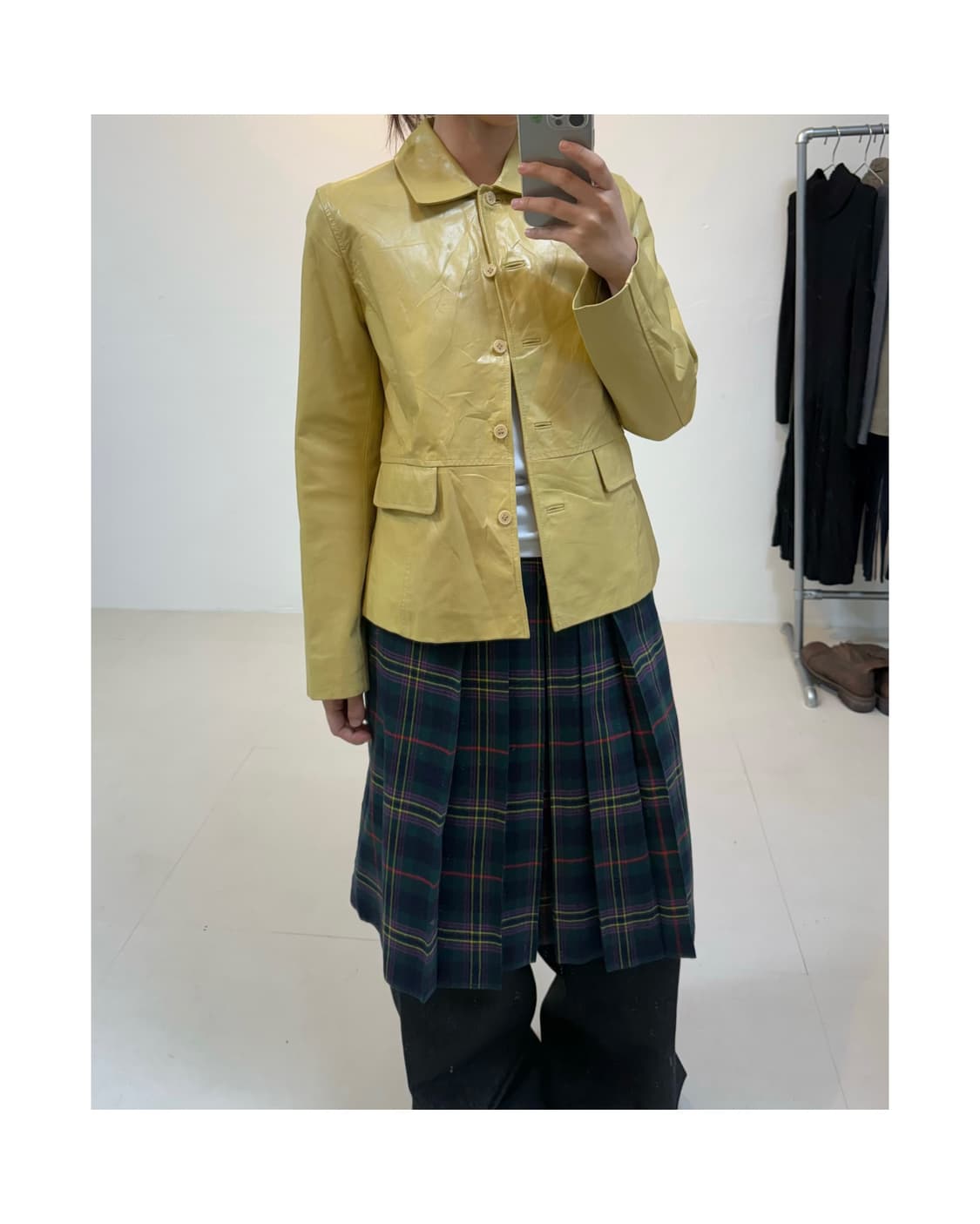 빈티지 cow leather 자켓 상품이미지2