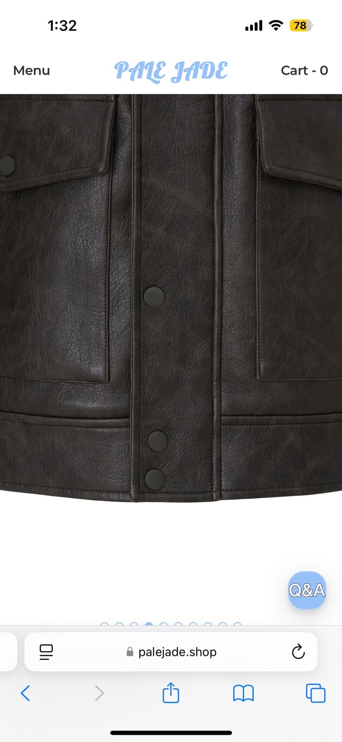 페일제이드 오버핏레더자켓 상품이미지8