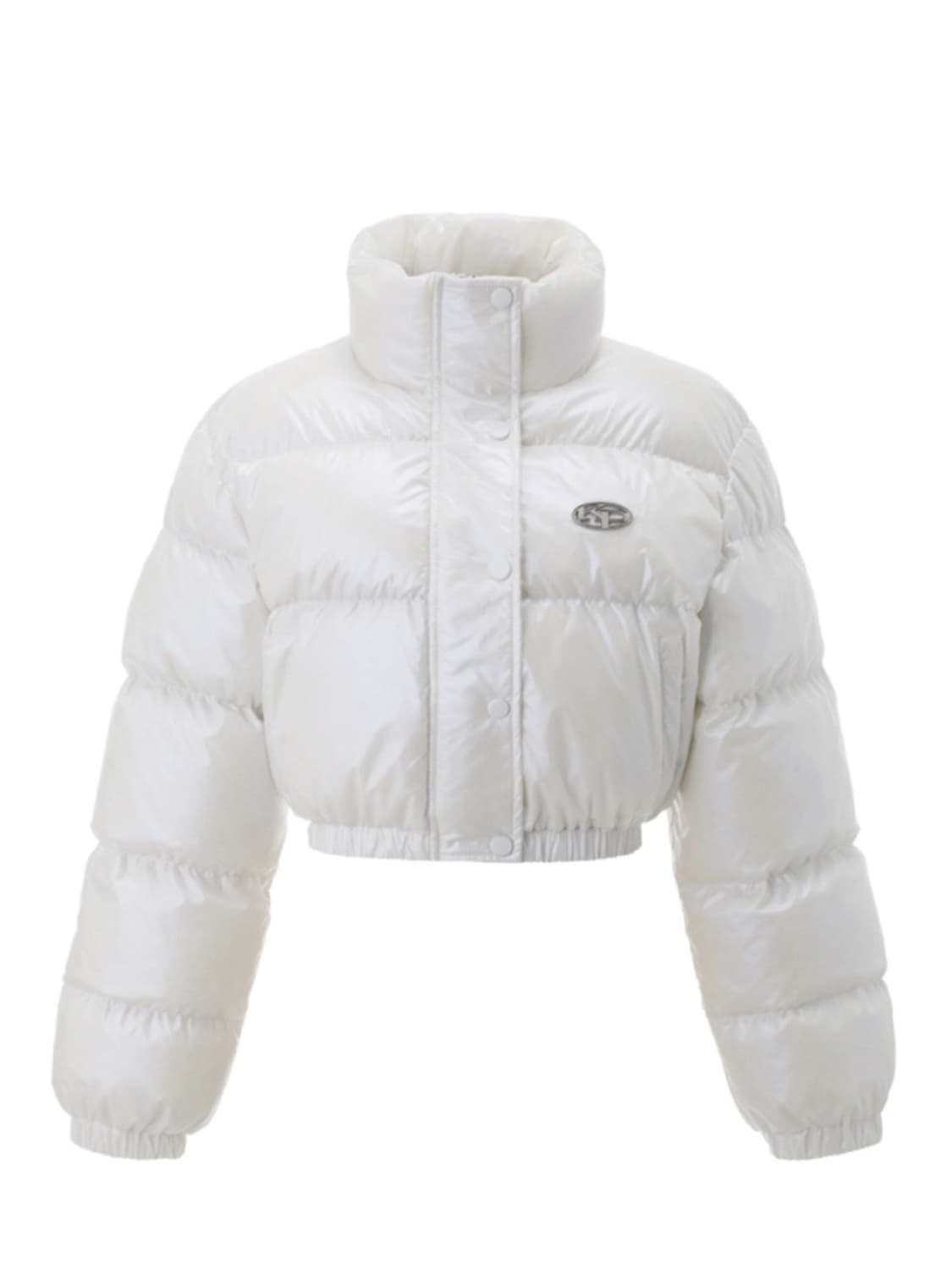 Metal Symbol Glossy Padded Jacket 상품이미지2