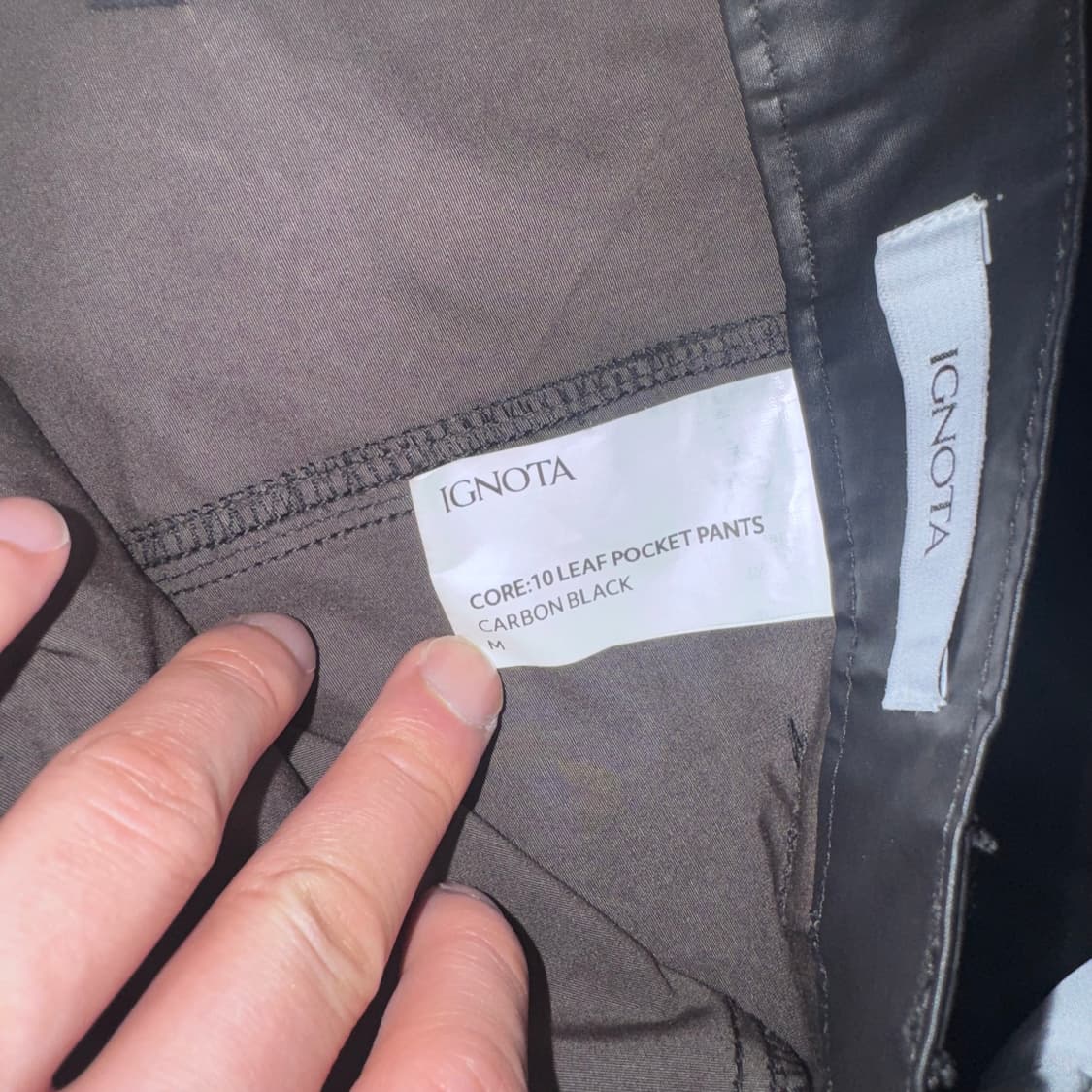 이그노타 코어:10 리프 포켓 팬츠 카본 블랙 상품이미지7