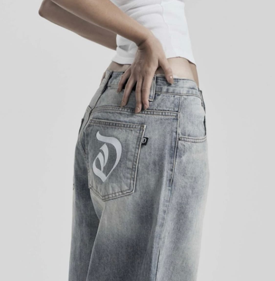 Tony wide denim in blue 상품이미지2