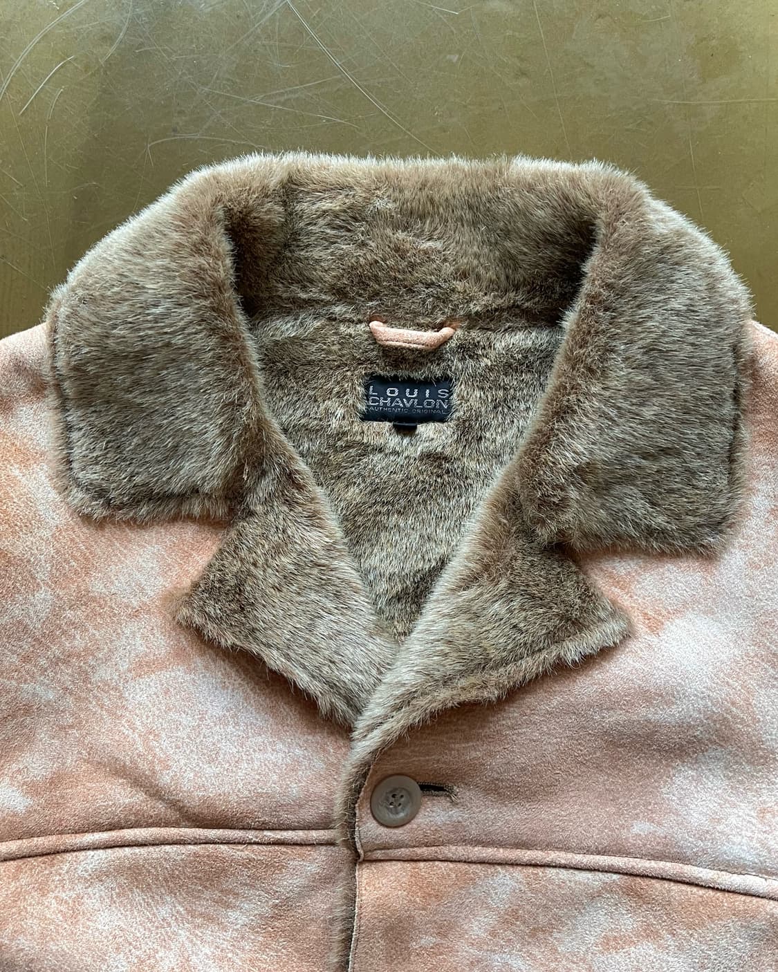 90-00s LOUIS CHAVLON Faux Lather Fur JK 상품이미지4