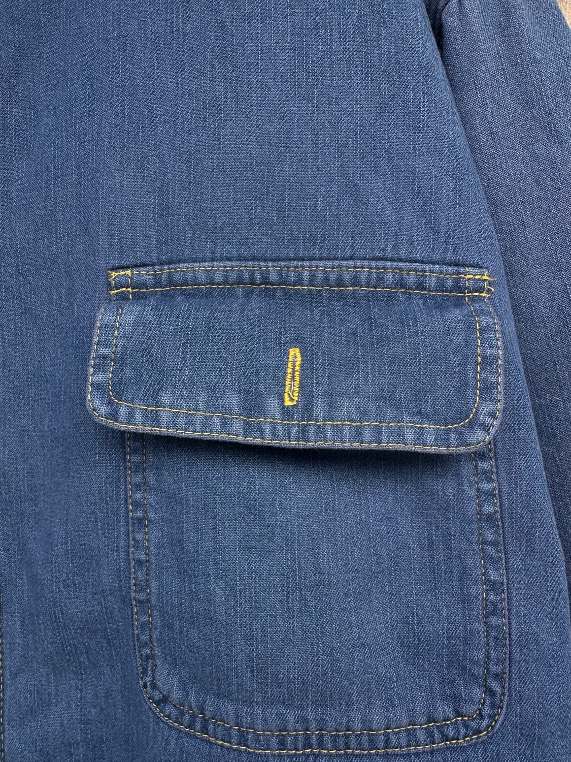 플리스 안감 데님 셔켓 상품이미지5