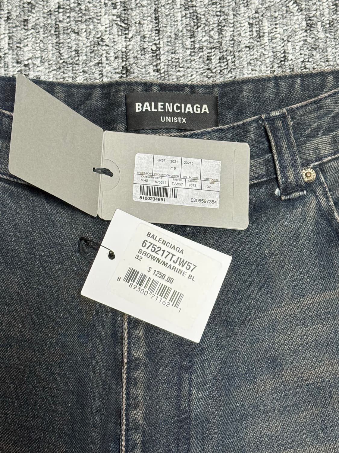 [32]발렌시아가 21AW 재패니즈 카고 데님 인디고 상품이미지5