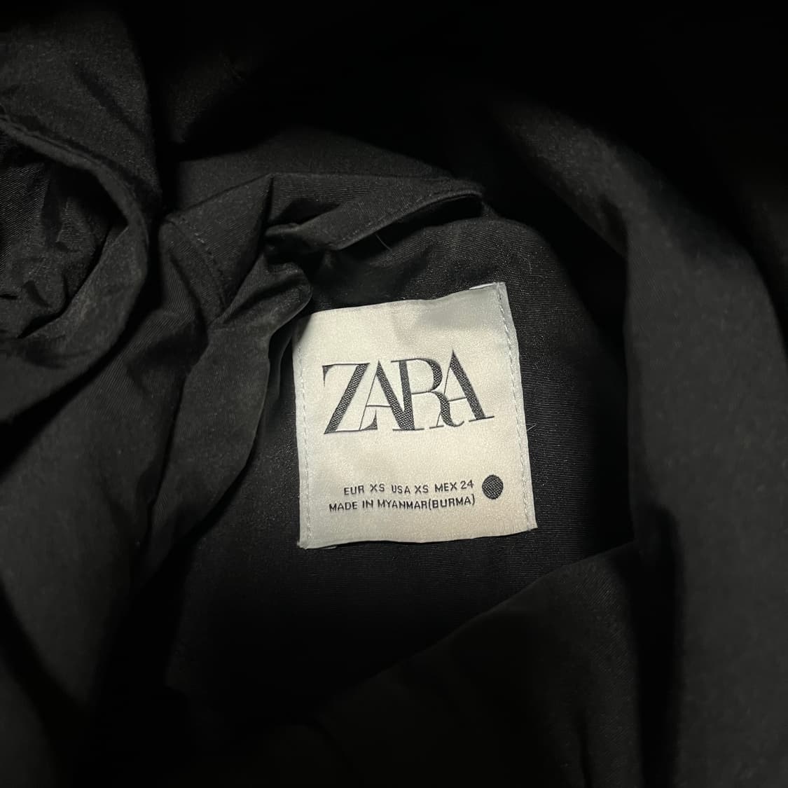 [Zara]자라 오버핏 블랙 야상 상품이미지5