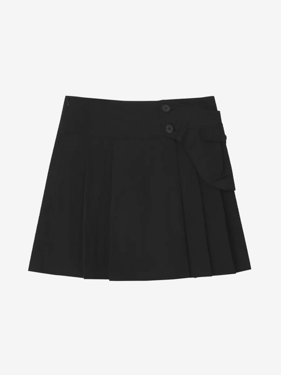 미세키서울 Waist pocket bag midi skirt Black 상품이미지1