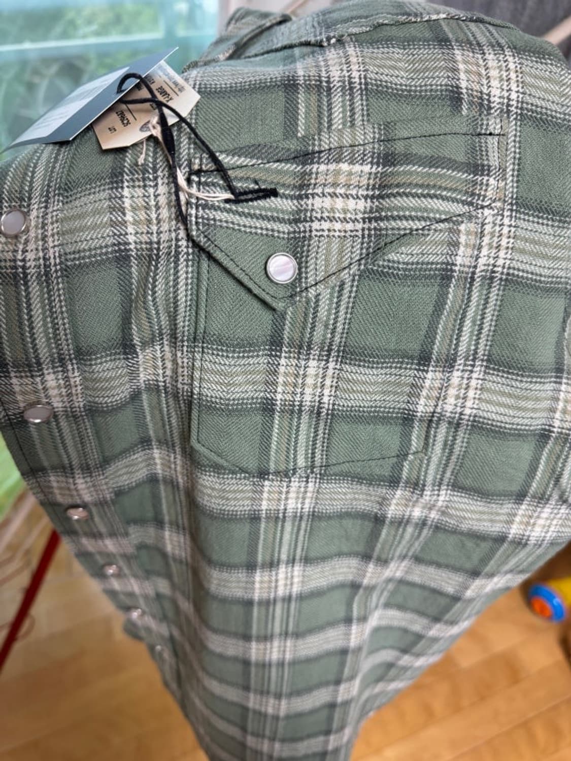 [슈가케인] 2026 SS 헤링본 체크 웨스턴셔츠 상품이미지4